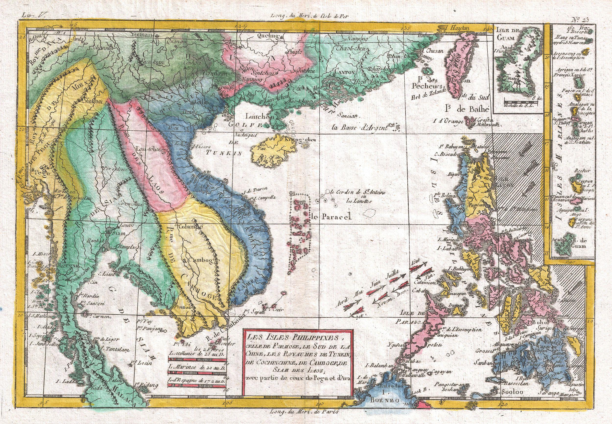 1780 Bonne Map