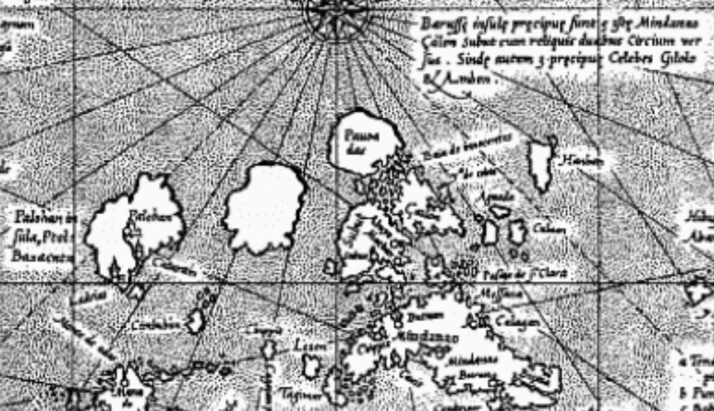 1569 Mercator Map of Barusse Philippines