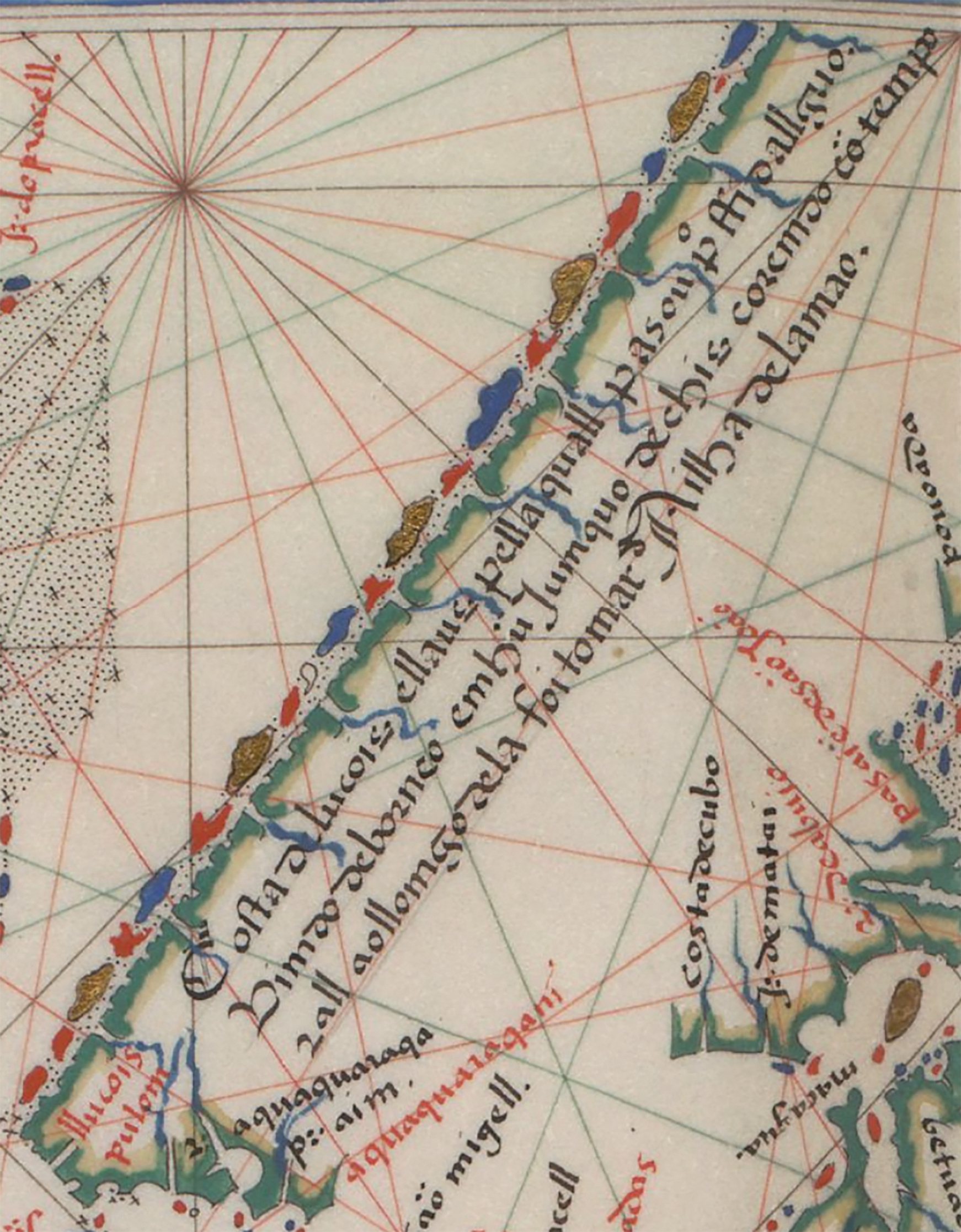 1550-1575 Dourado Map Lequios Philippines