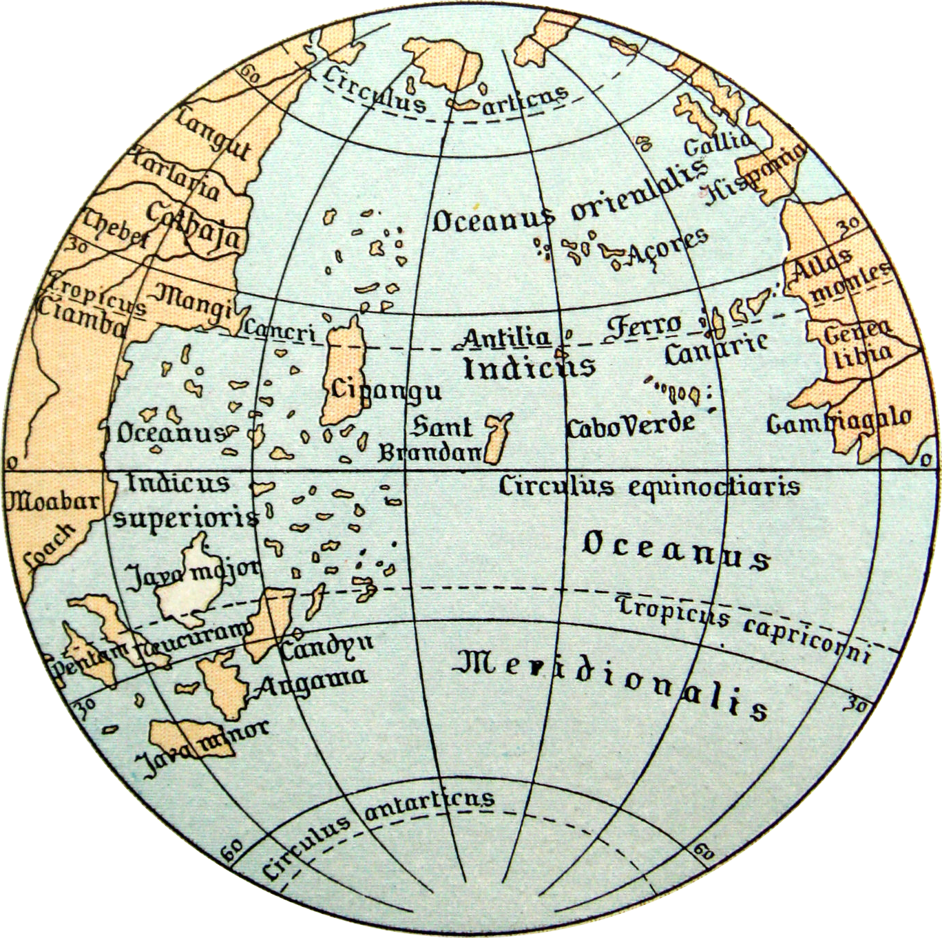 1492 Martin Behaim Globe
