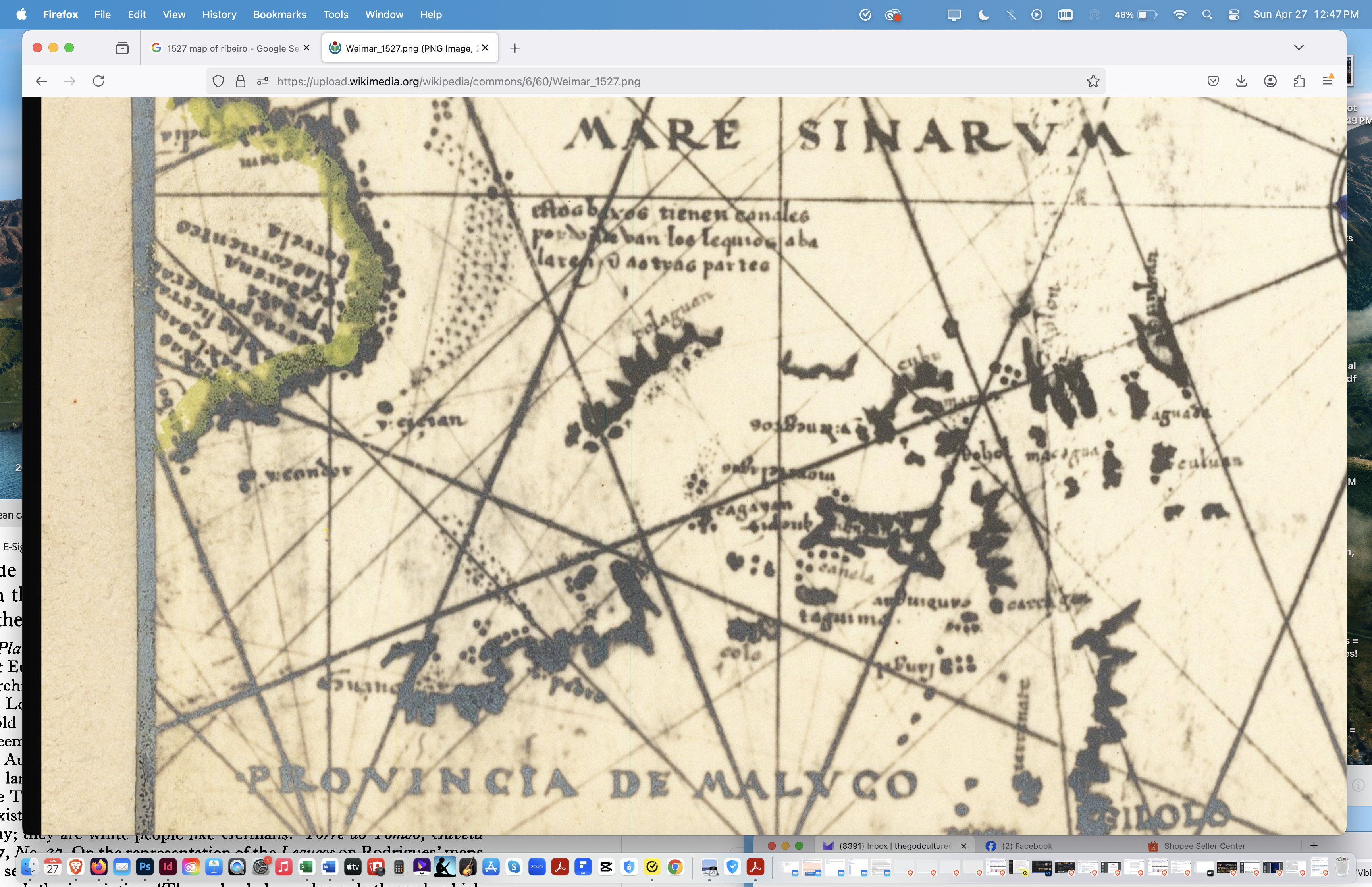 1527 Ribeiro Map Lequios