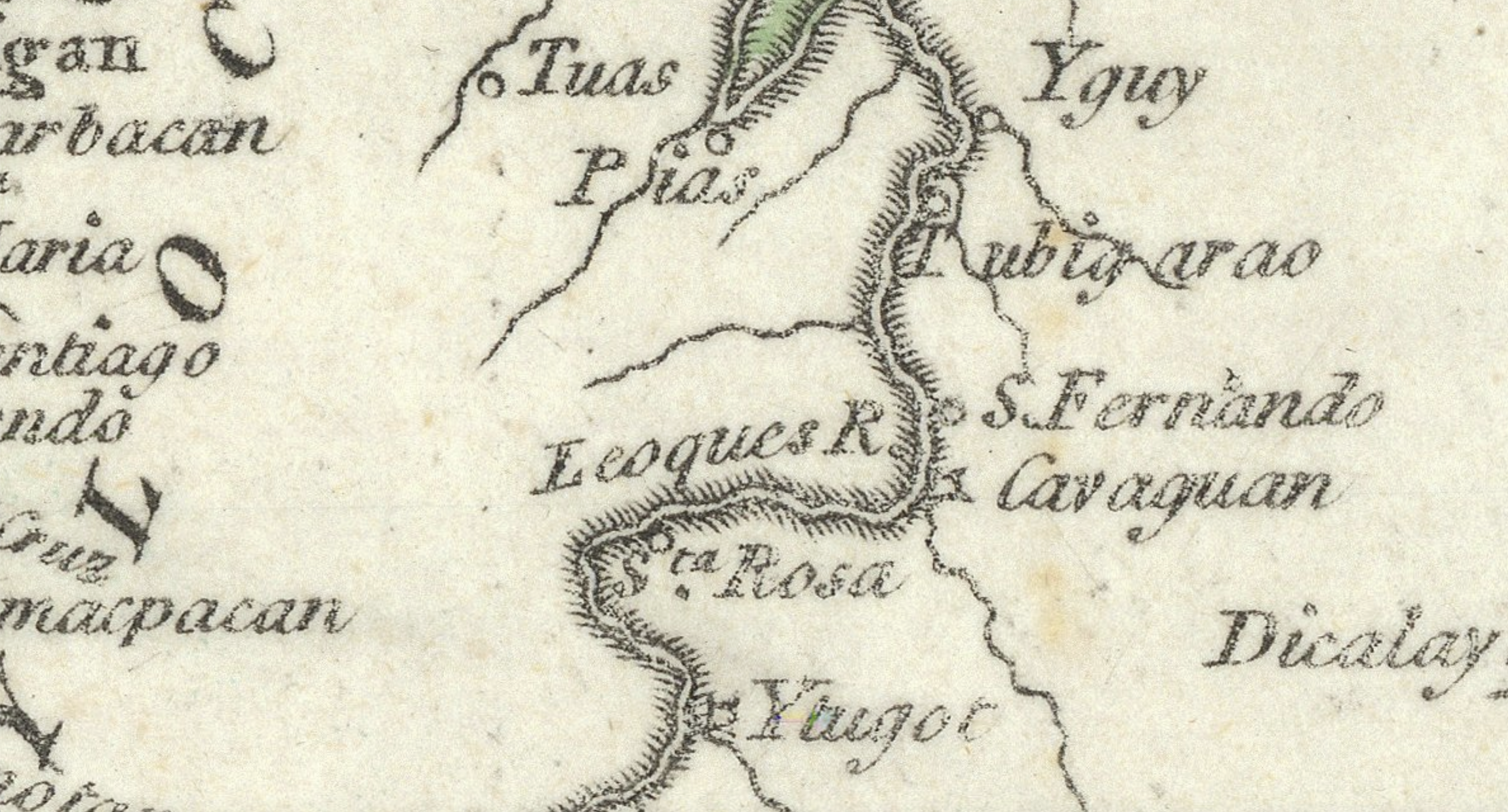 1794 Spanish-British Map