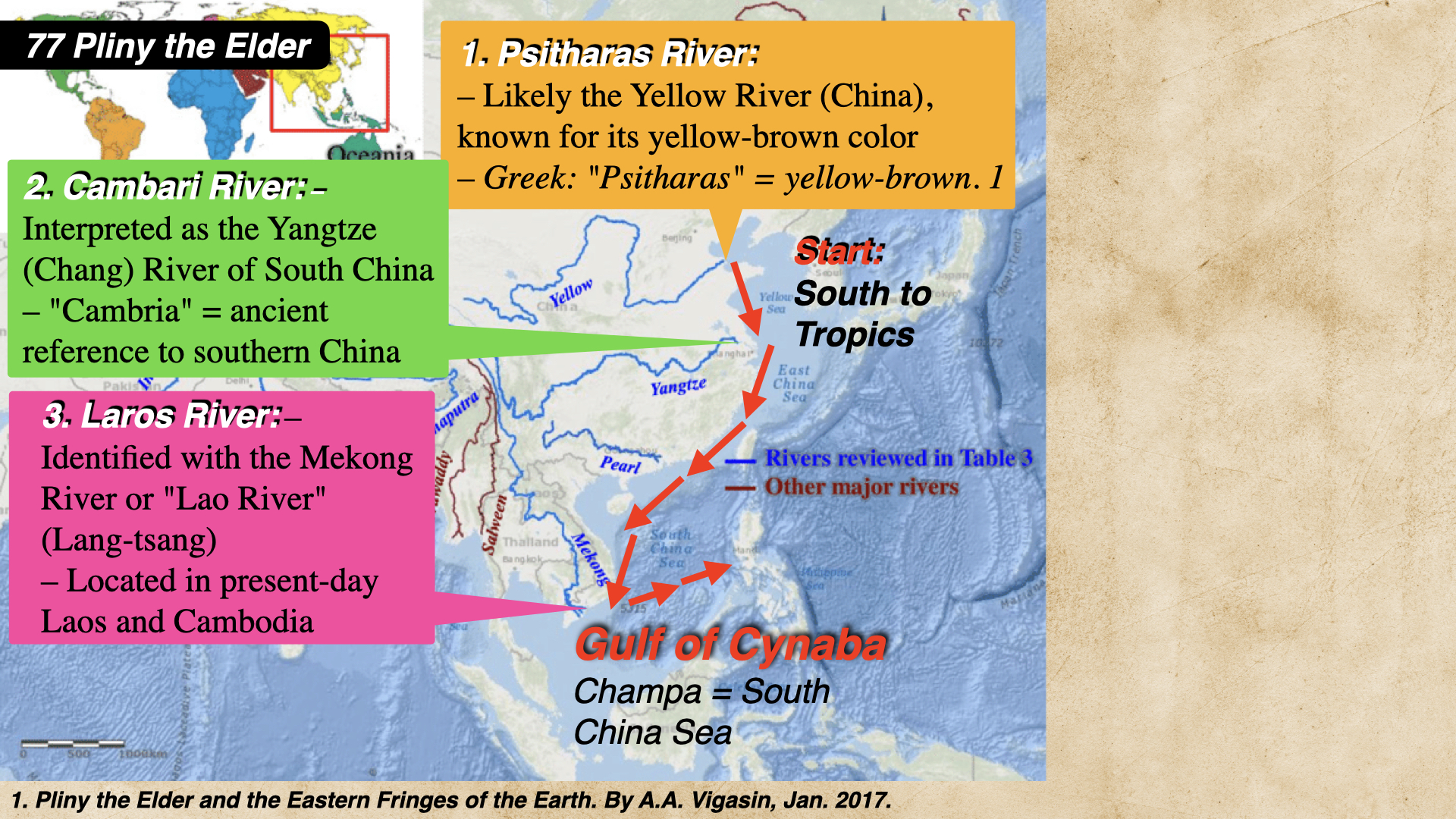 Gulf of Cyanba (Champa) of Ptolemy