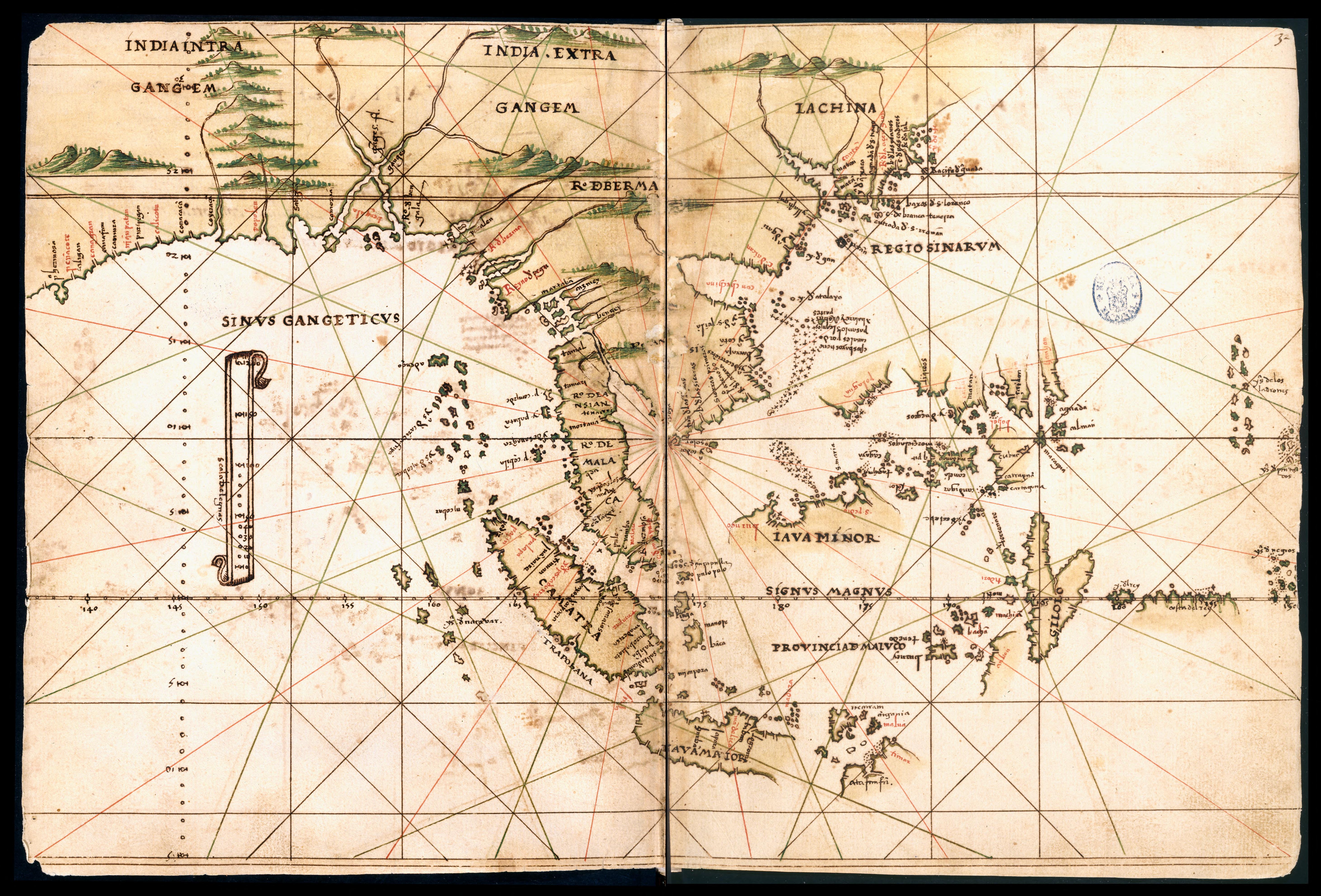 1539  SANTA CRUZ MAP Lequios