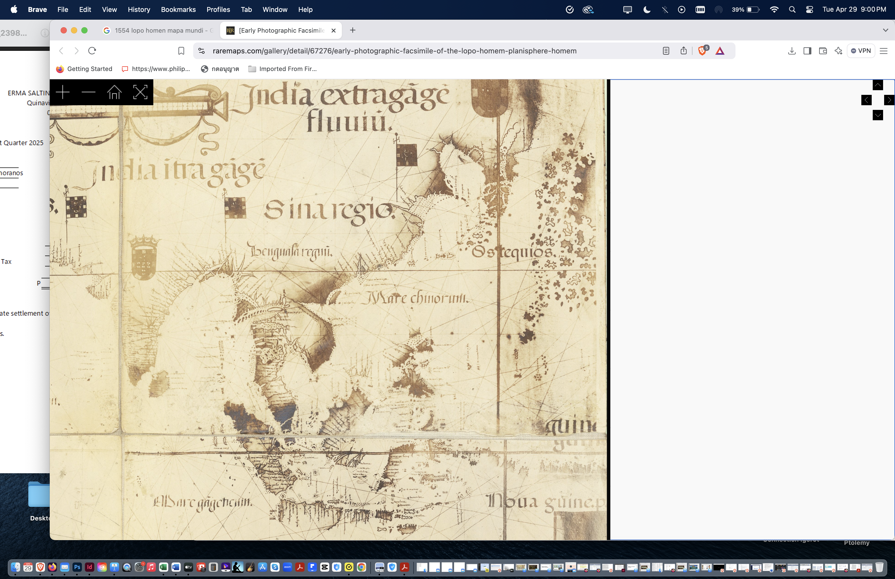 1554 Lopo Homem Map
