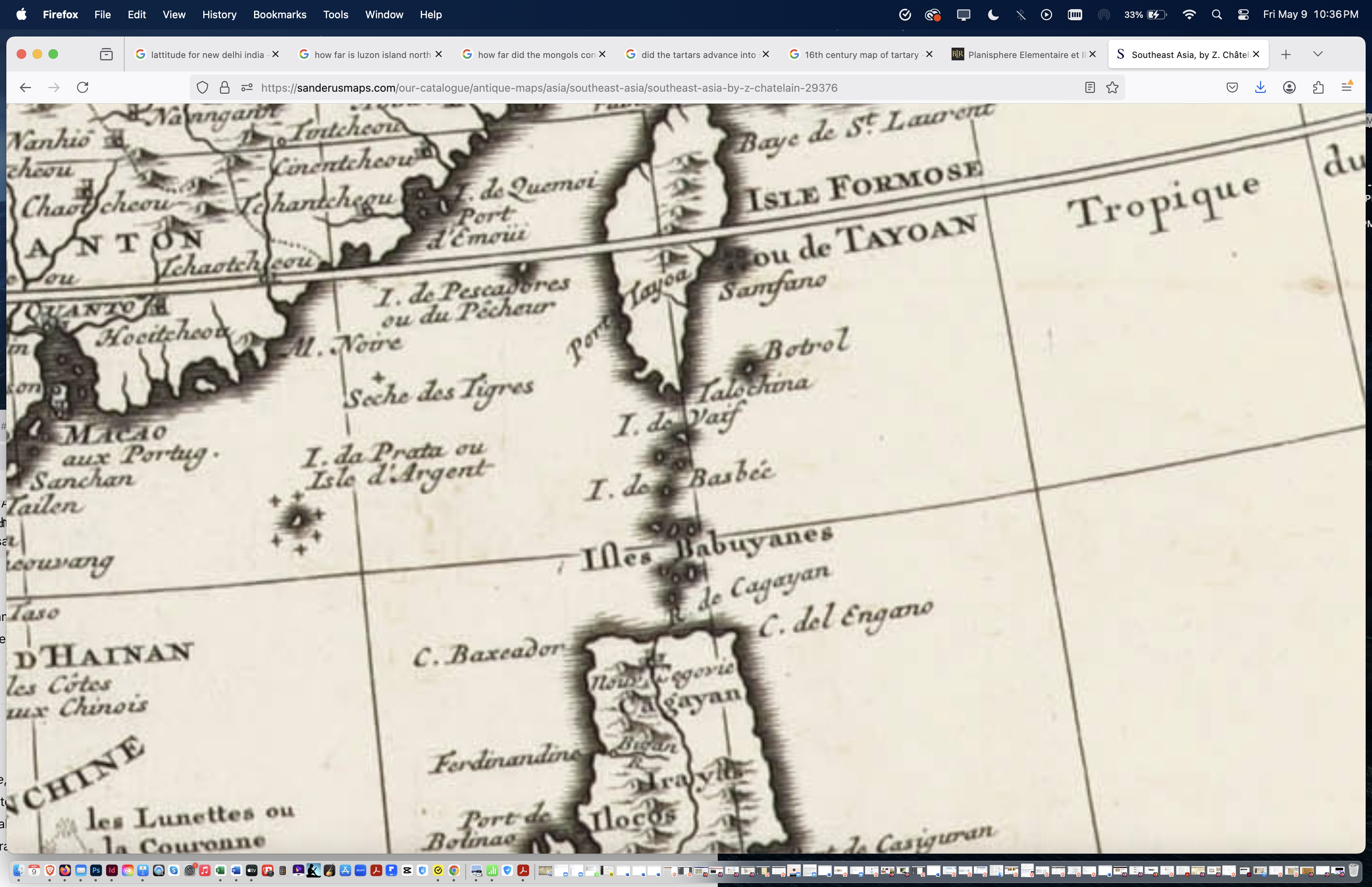 1719 Chatelain Map
