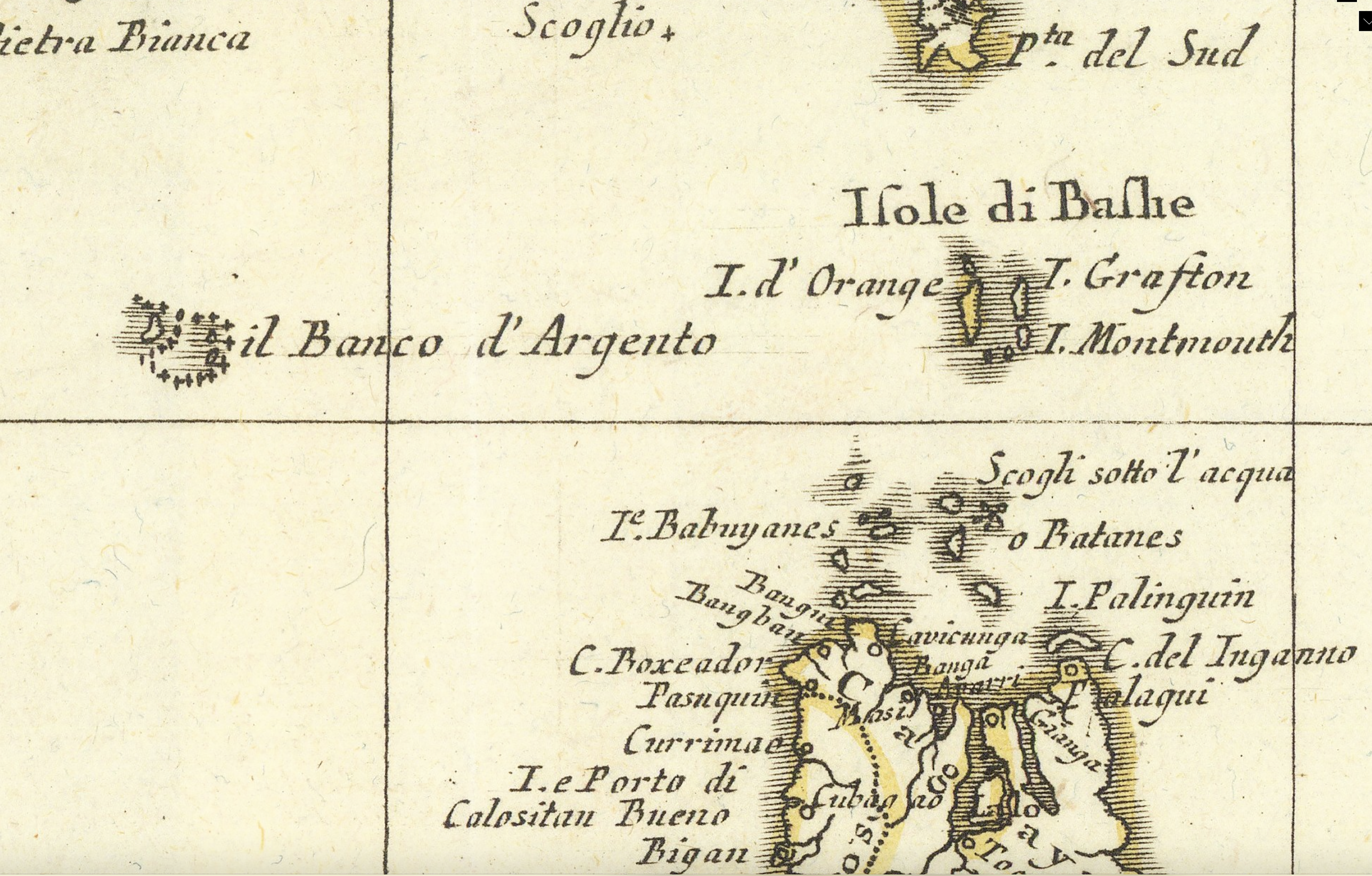 1799 Italian Map