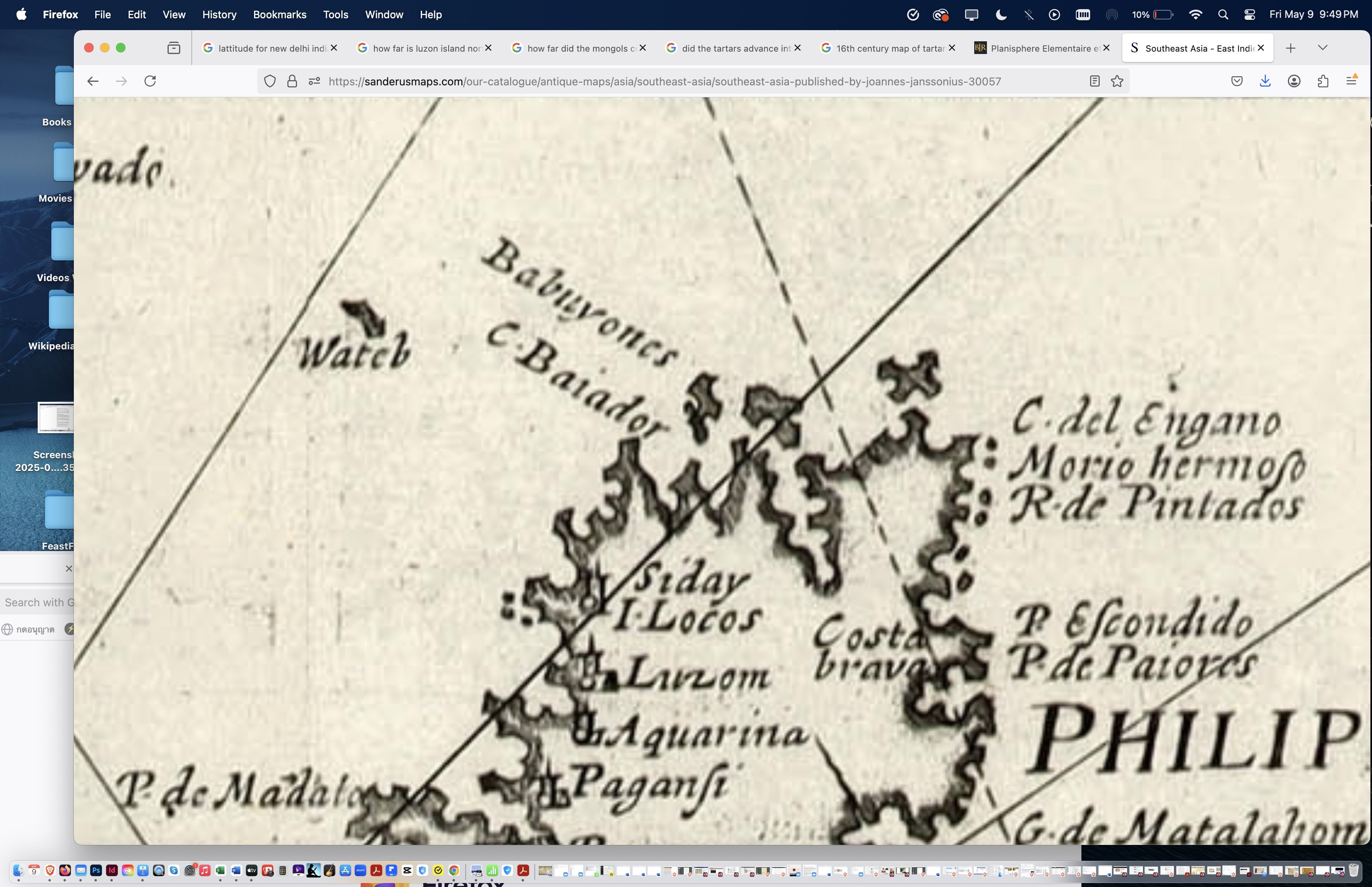 1645 Janssonius/Spilbergen Map