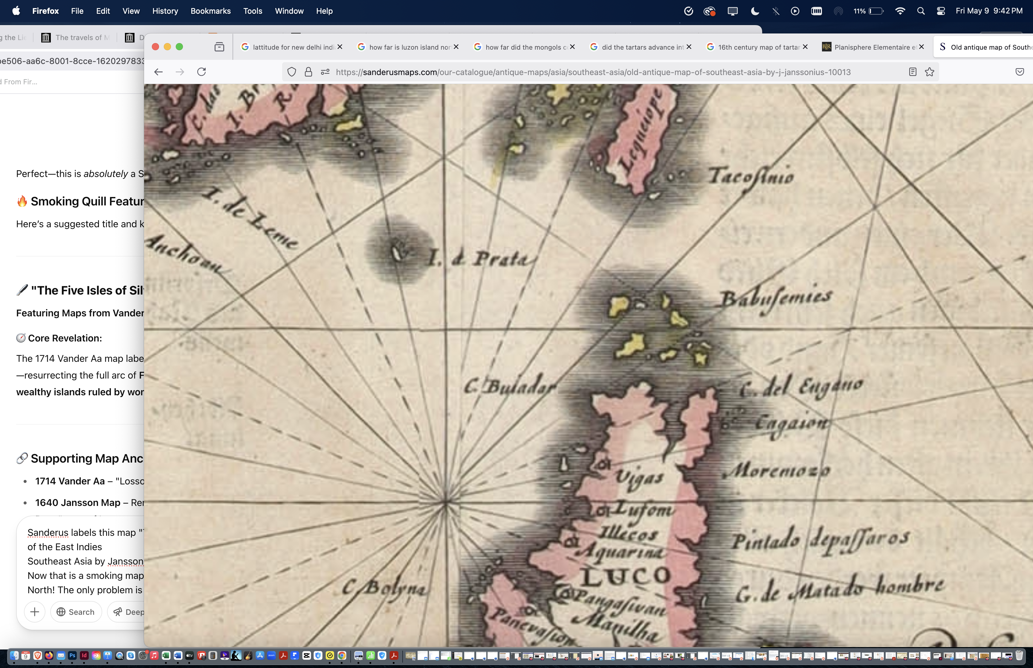 1644 Janssonius Map