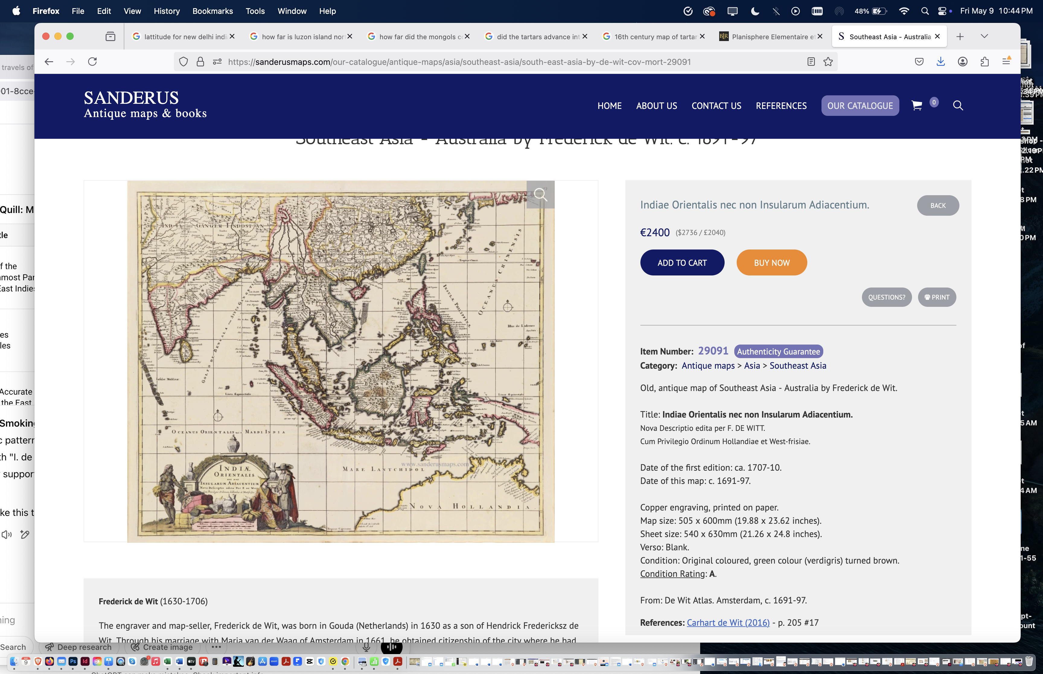 1697 DeWitt Map